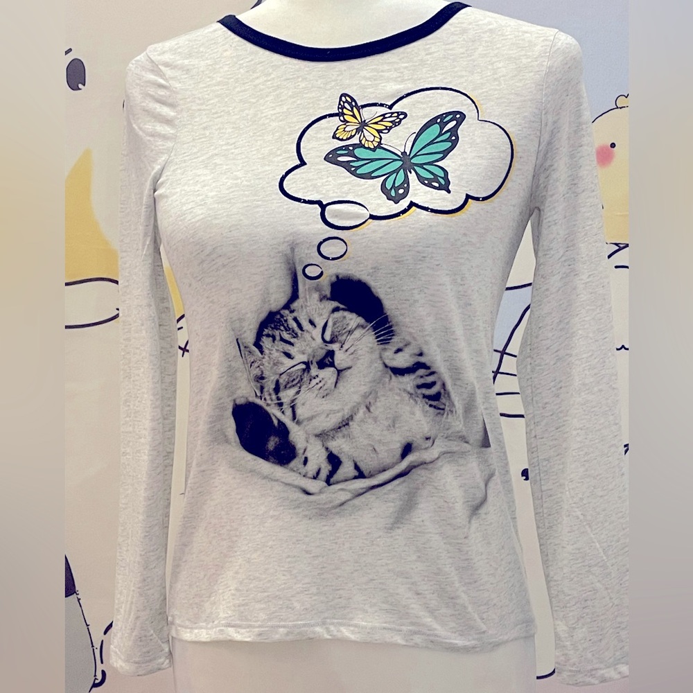 Cute Kitty Dream L/S Tee (Final Priced Item)